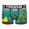 FREEGUN Boxer Homme Geek Gaming Duck VS Dino