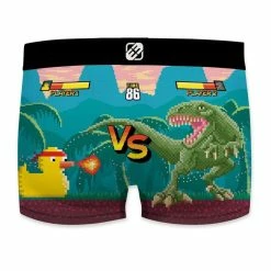 FREEGUN Boxer Homme Geek Gaming Duck VS Dino -Magasin de vente Relife B2CD 783