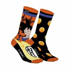 CAPSLAB Paire De Chaussettes De Sport Dragon Ball Z Gok