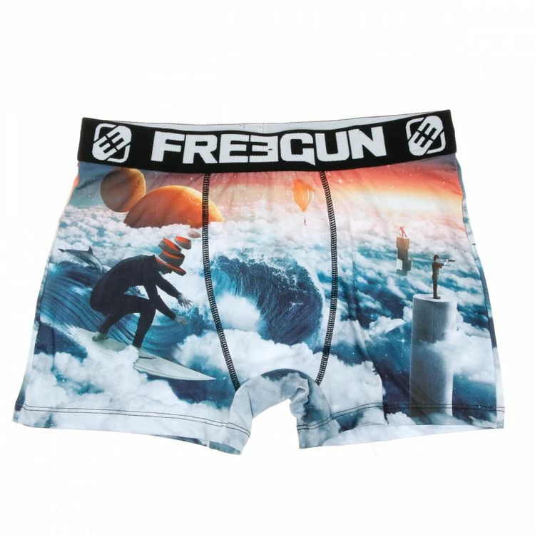 FREEGUN Boxer Bleu/Orange Homme Freegun Surf 3 FREEGUN Boxer Bleu/Orange Homme Freegun Surf