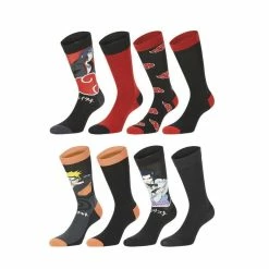 FREEGUN Lot De 8 Paires De Chaussettes Naruto Shippuden Homme