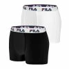 FILA Lot De 2 Boxers Coton Homme FU5016 Uni