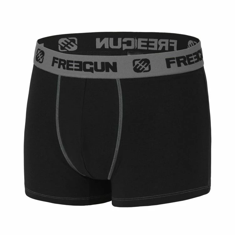 FREEGUN Lot De 3 Boxers Homme Coton Gris 5 FREEGUN Lot De 3 Boxers Homme Coton Gris – Image 3