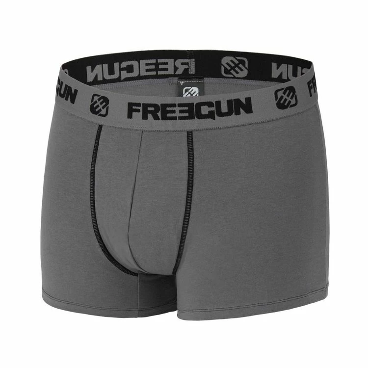 FREEGUN Lot De 3 Boxers Homme Coton Gris 8 FREEGUN Lot De 3 Boxers Homme Coton Gris – Image 6