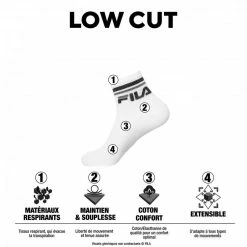 FILA Lot De 6 Paires De Chaussettes Lowcuts 9 FILA Lot De 6 Paires De Chaussettes Lowcuts -Magasin de vente Relife B2CD 956